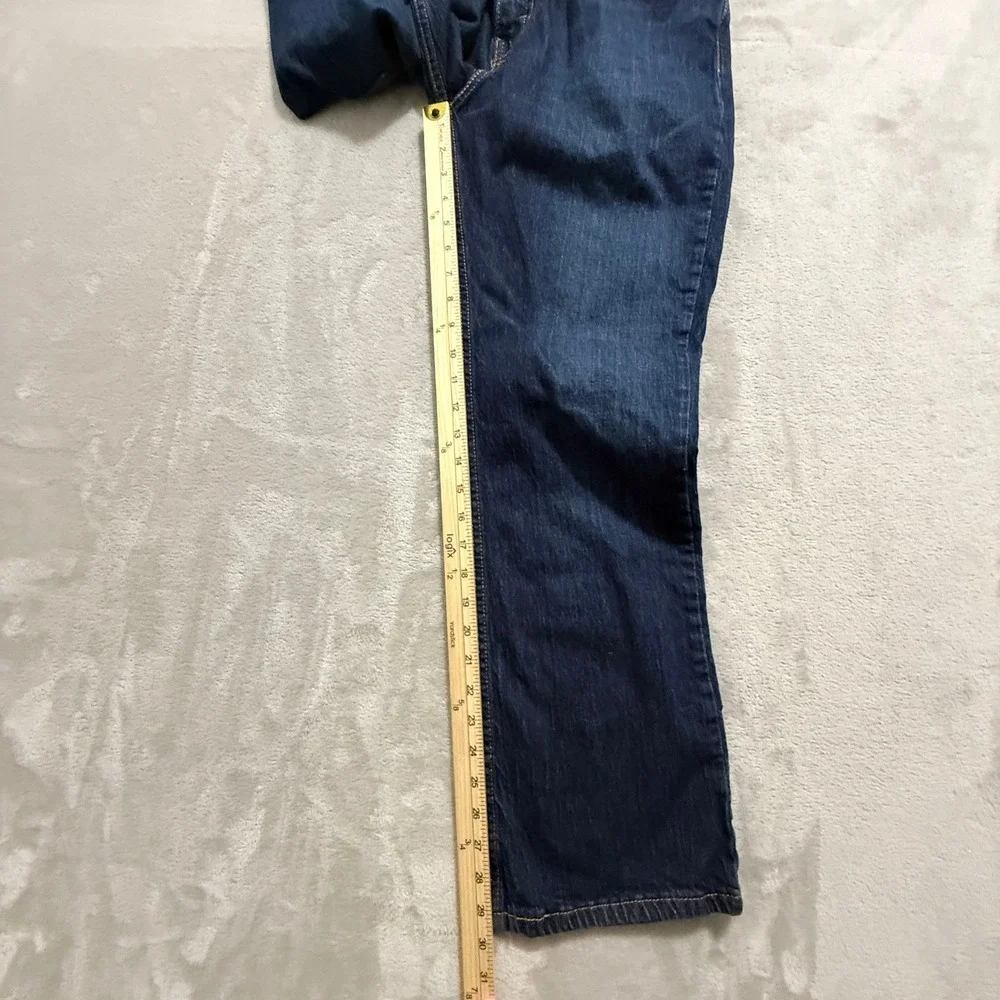 Levi's 527 Jeans Mens 34x30 Blue Slim Bootcut Stretch Denim Western Cowboy EUC